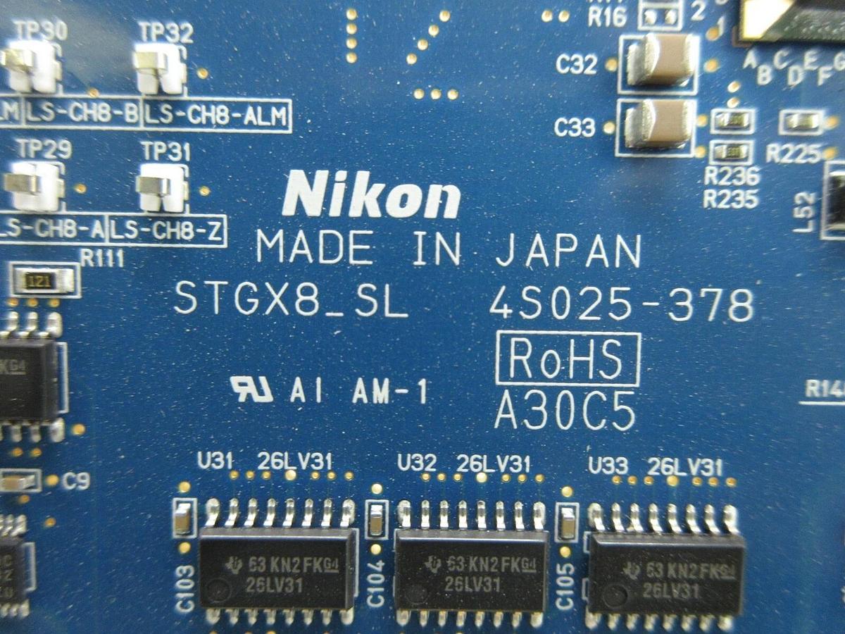 Used Nikon 4S025-378 Processor PCB Card STGX8_SL NSR-S620D ArF Immersion Scanner Used