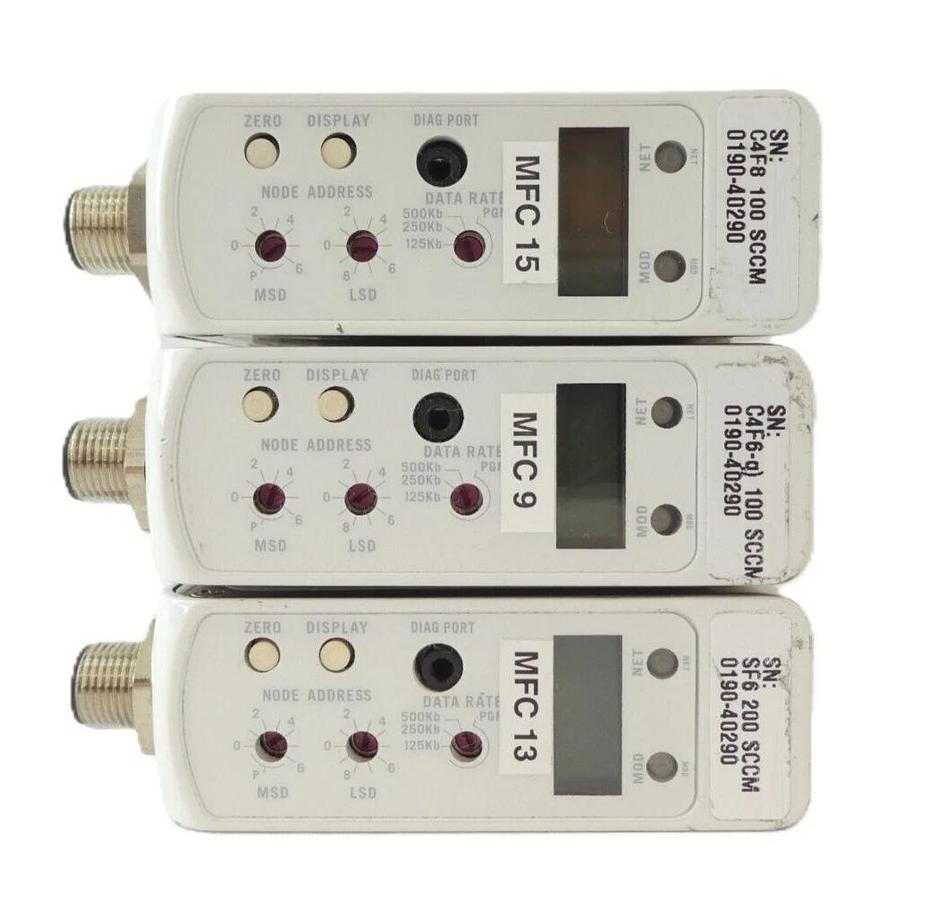 Used Brooks Instrument GF125C Mass Flow Controller AMAT Reseller Lot of 14 Working