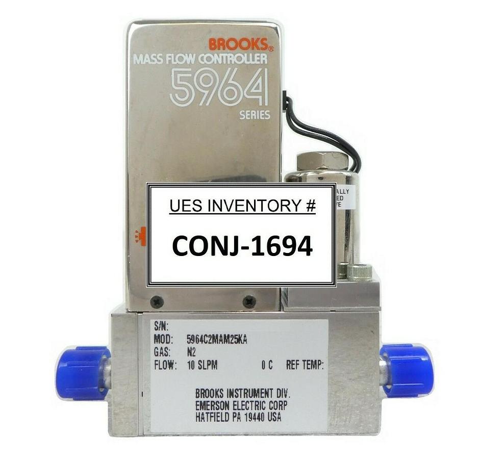 Used Brooks 5964C2MAM25KA Mass Flow Controller MFC Novellus 22-10527-00 Working Spare