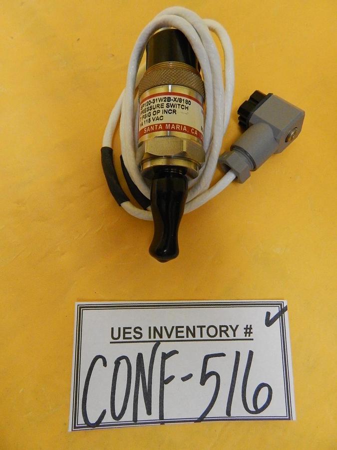 Wasco SP120-31W2B-X/8180 Vacuum Pressure Switch New Surplus