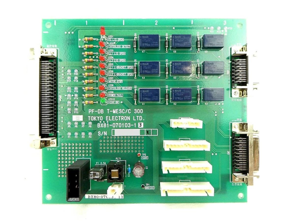 Used TEL Tokyo Electron BX81-070103-13 Board PCB PF-DB T-MESC/C 300 Trias Working