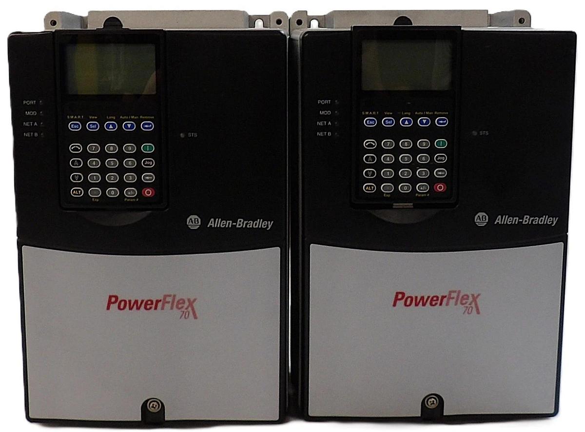 Used AB Allen-Bradley 20AD011A3AYNANC0 AC Drive PowerFlex 70 Lot of 2 Working