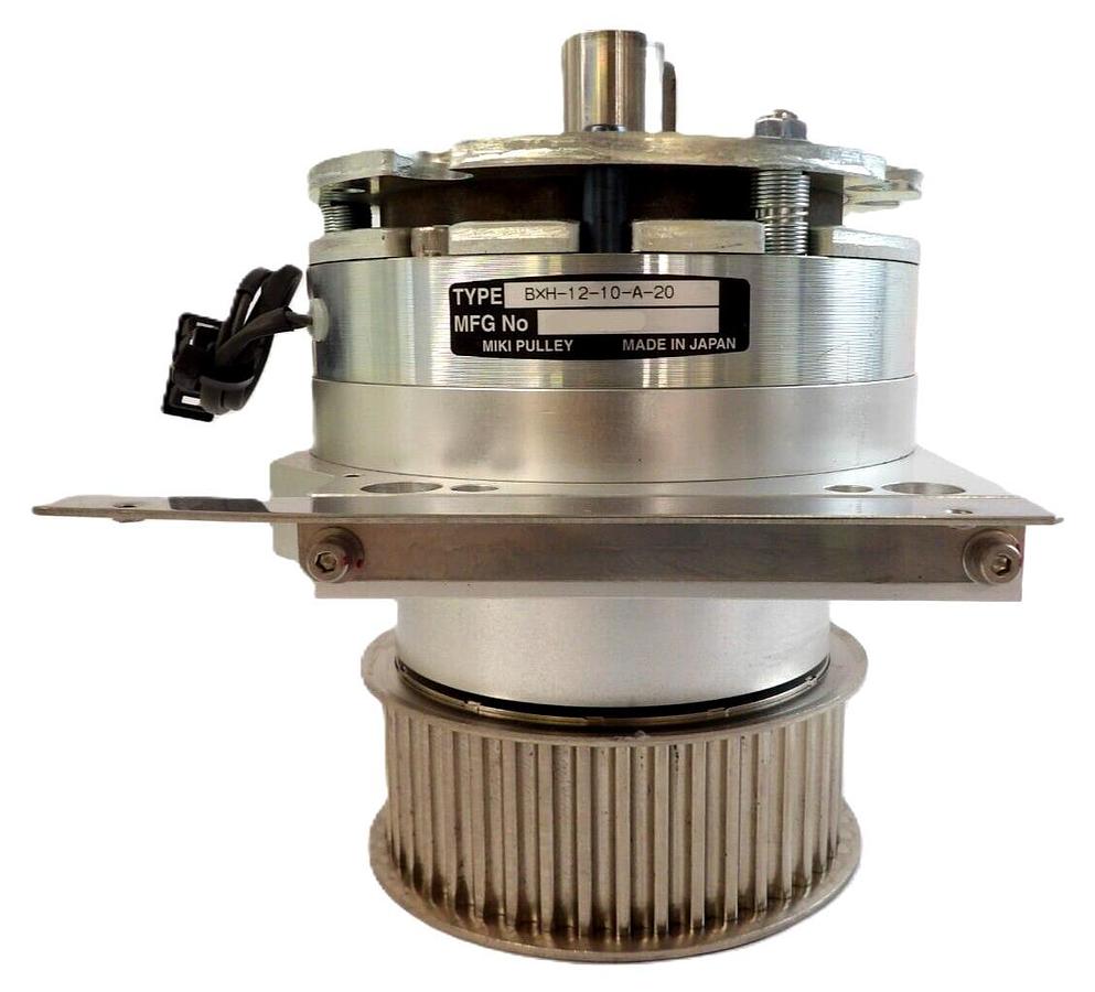 Used Miki Pulley BXH-12-10-A-20 Brake Motor W/Gear Head TEL Lithius Working