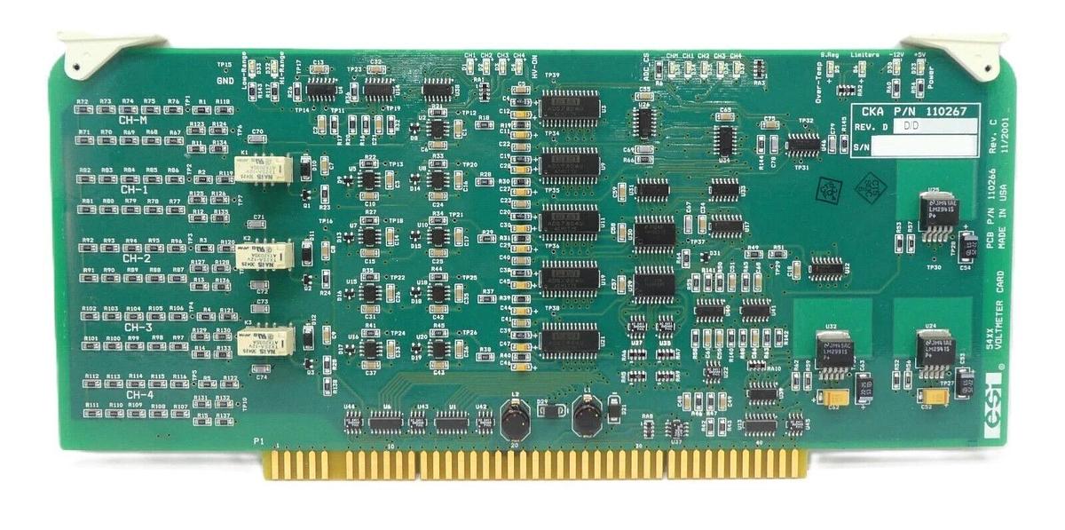Used ESI Electro Scientific Industries 110266 Voltmeter PCB Card 110267 Lot of 8