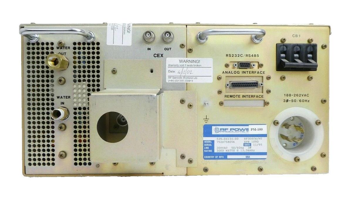 Used RF30S RFPP RF Power Products 7520758056 RF Generator Mattson 529-04134-00 Tested