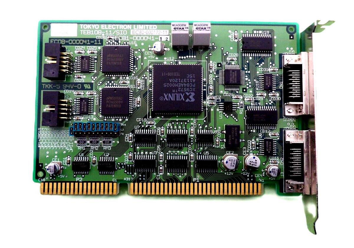 Used TEL Tokyo Electron EC80-000172-11 PCB Card TEB108-11/SIO ACT8 Working Surplus