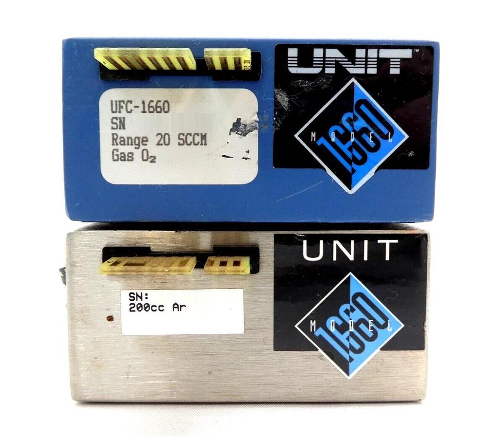 Used UNIT Instruments UFC-1660 Mass Flow Controller MFC Cl2 SiH4 NF3 O2 Ar Lot of 11