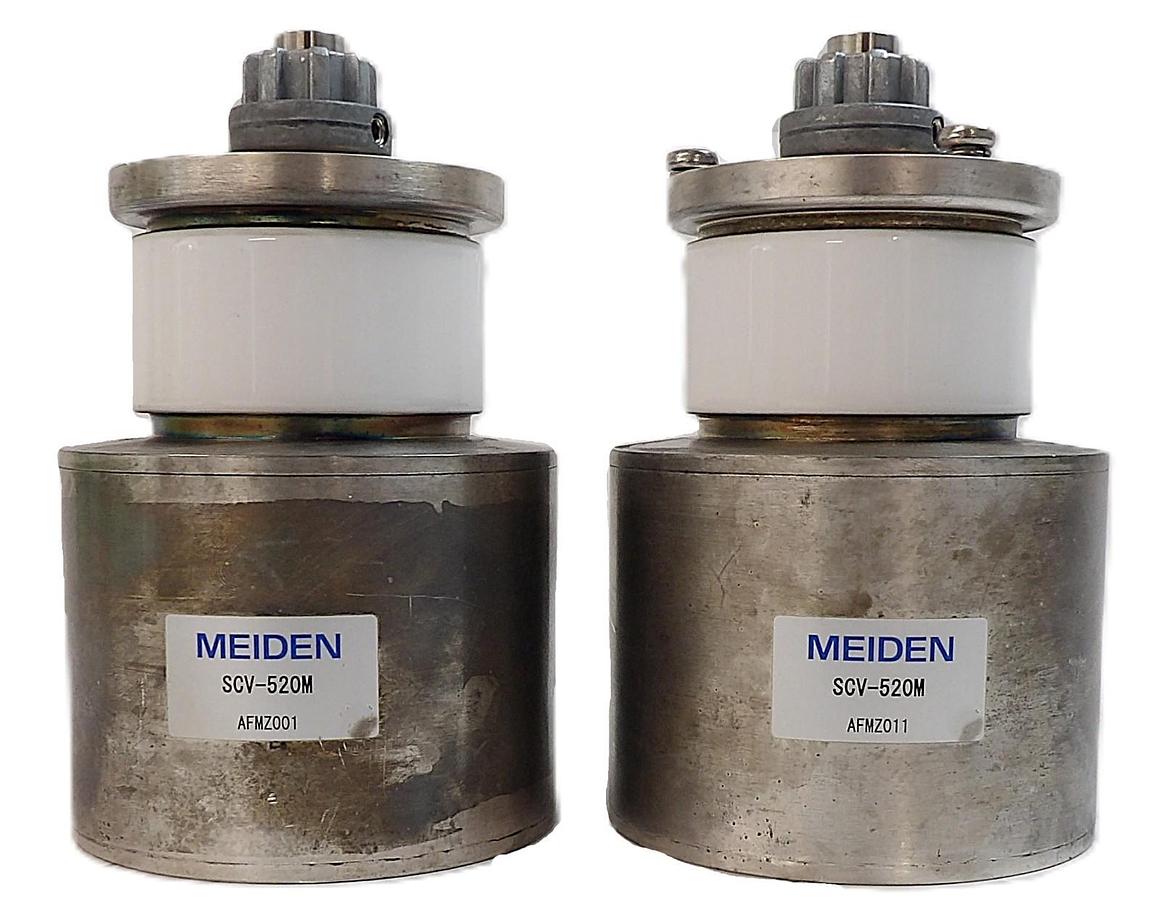 Used Meiden SCV-520M Variable Vacuum Capacitor Lot of 2 Spare