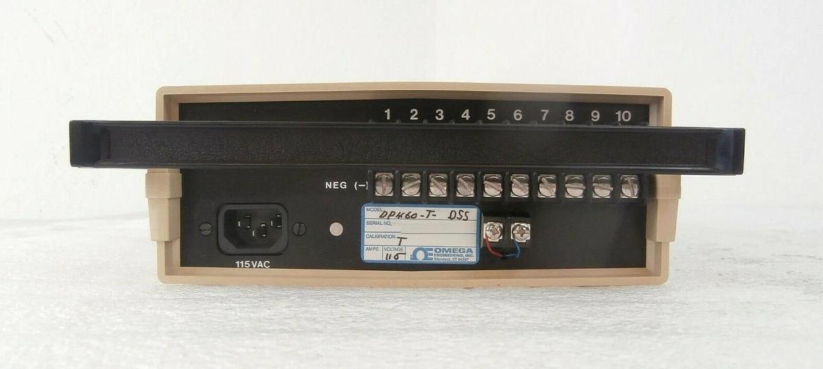 Used Omega Engineering DP460-T-D55 Digital Temperature Meter DP460 Working Surplus