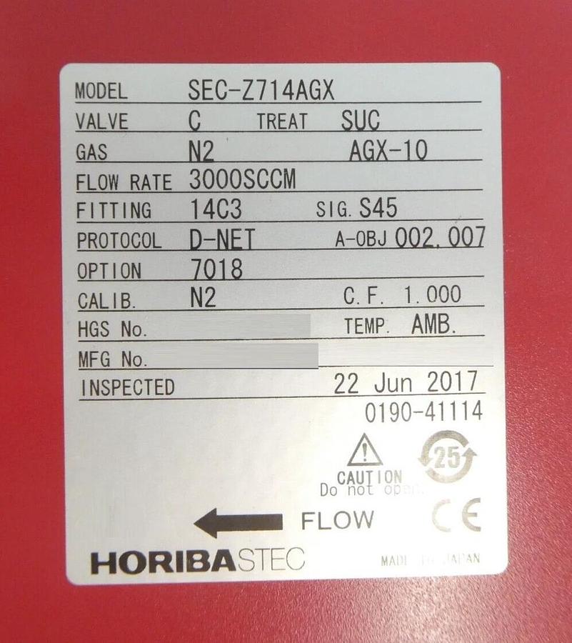 Used Horiba STEC Z500 Z700 Mass Flow Controller MFC Reseller Lot of 10 Working