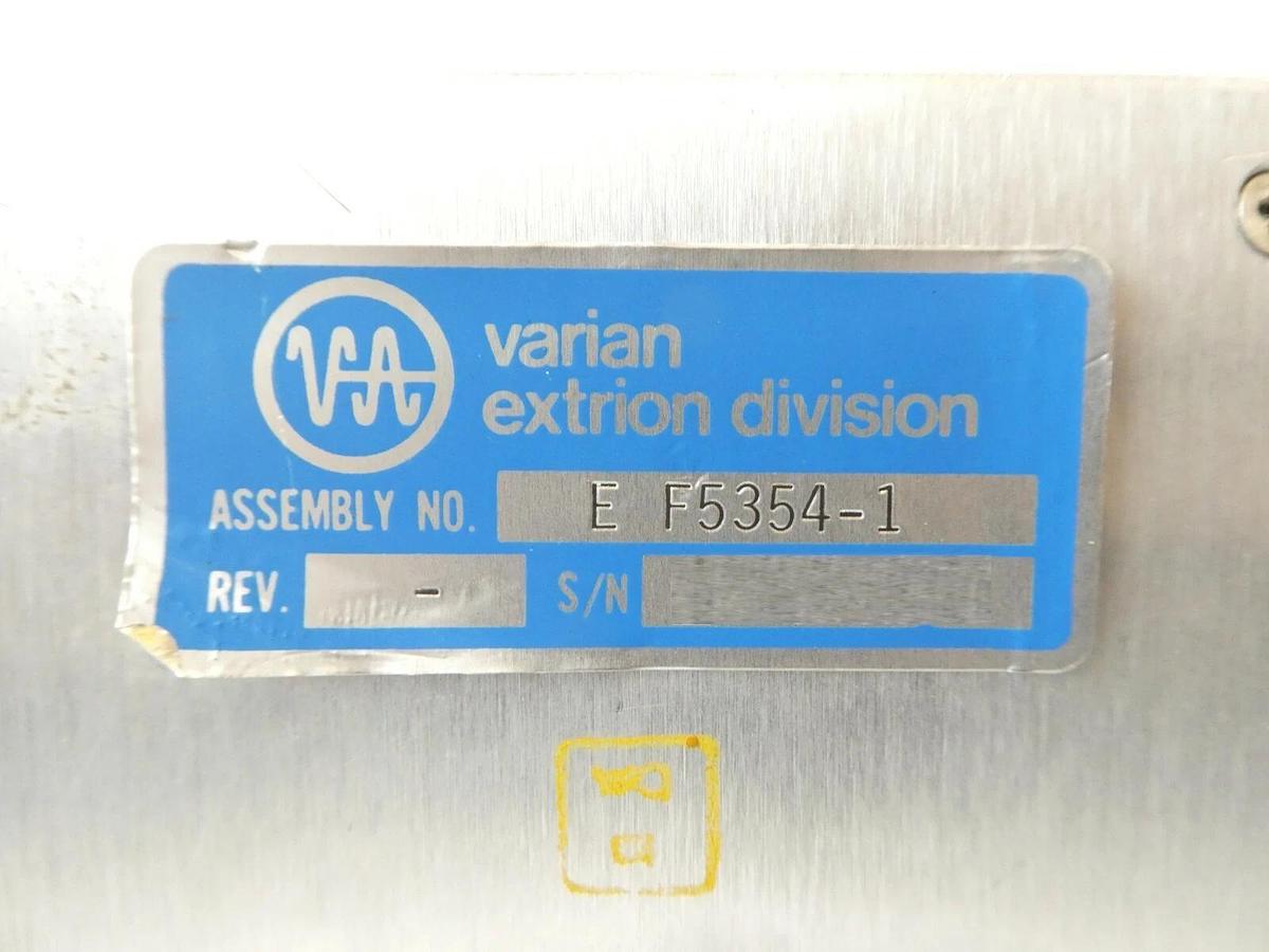 Used Varian F5354-1 Automatic Cryopump Regeneration Controller F5354001 Working Spare