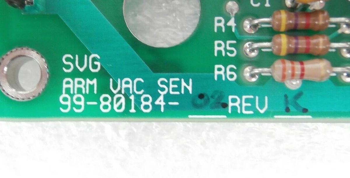 Used SVG Silicon Valley Group 99-80184 Arm Vacuum Sensor Board PCB 90S DUV Working