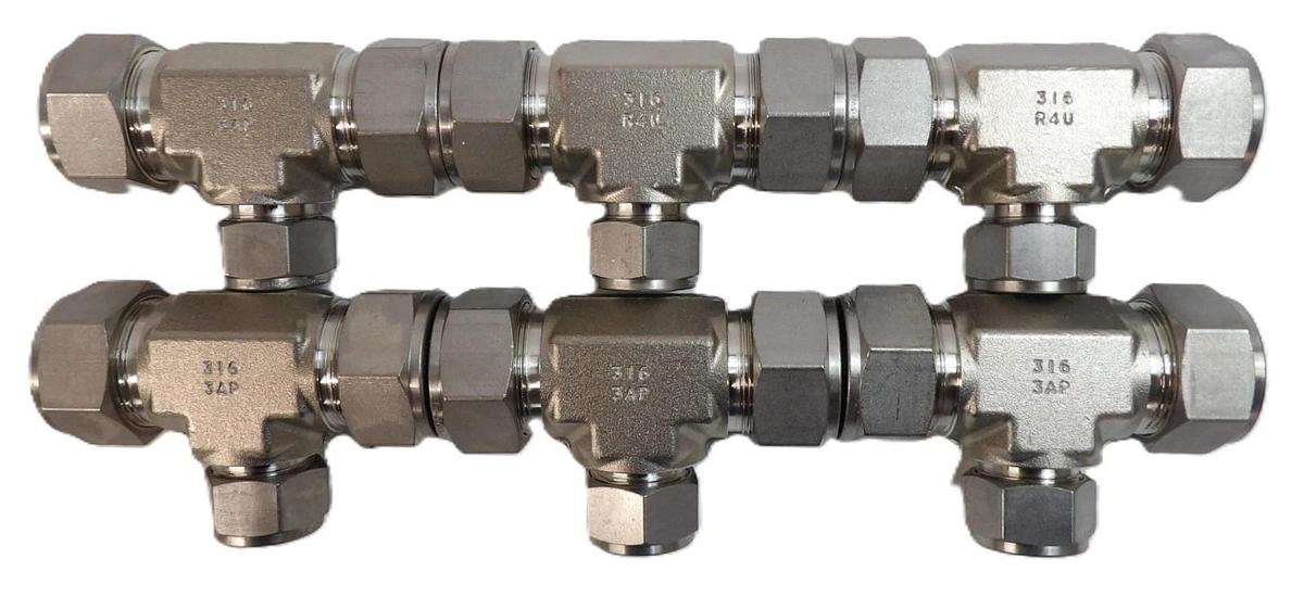 Swagelok SS-1610-3-16-12 Card Pipe Joint Lot of 6 New