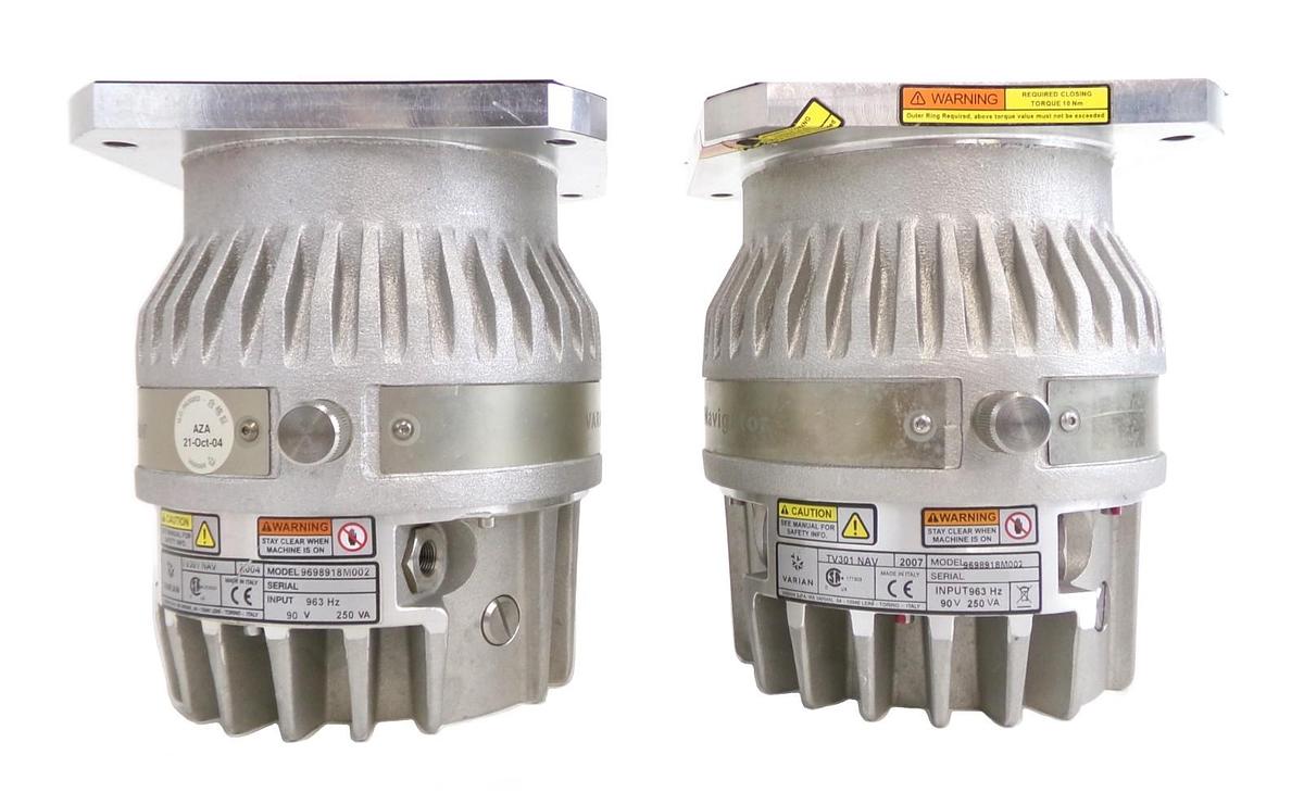Used TV-301 NAV Navigator Varian 9698918M002 Spectrometer Turbo Pump Lot of 2 Spare