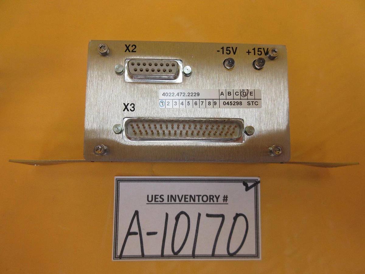 Used ASML 4022.472.2229 Interface Module 4022.471.8019 Used Working