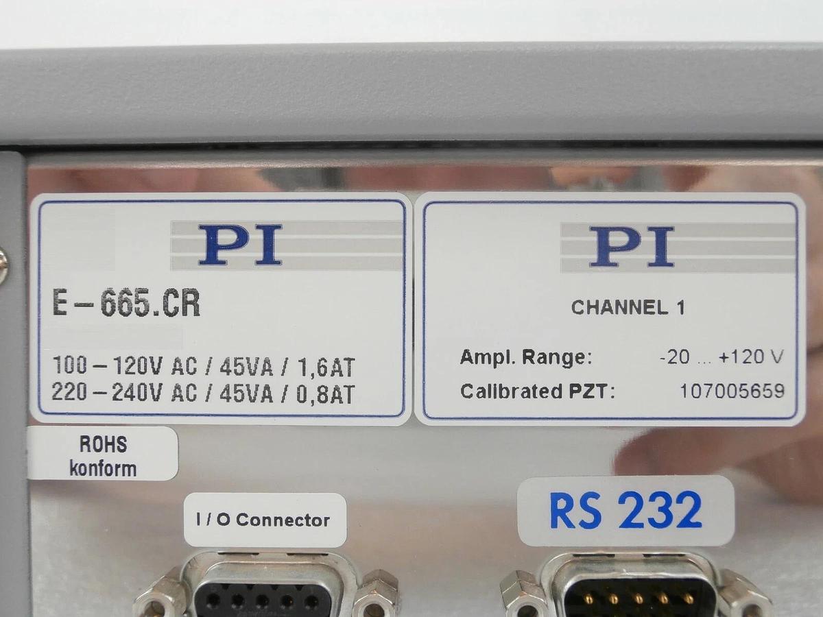 Used PI Physik Instrumente E-665.CR LVPZT-AMPLIFIER / SERVO Qcept CHEMETRIQ Working