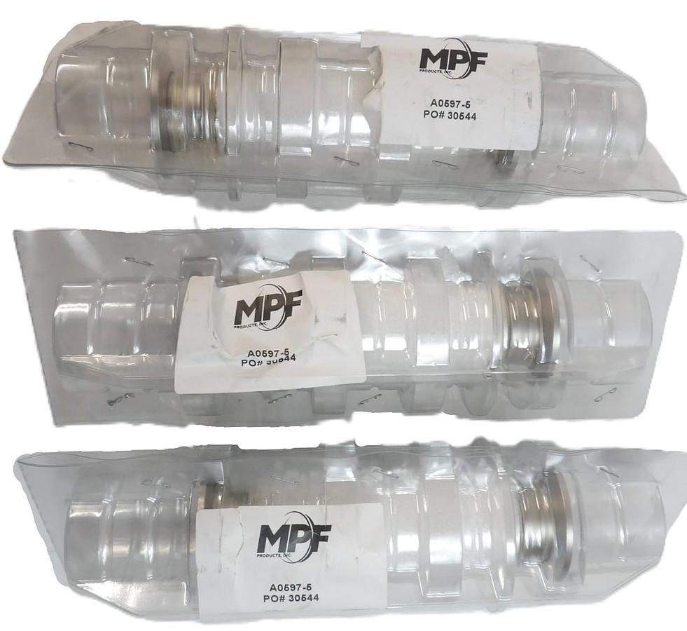 Used MPF Products A0597-5-QF Ceramic Break 60KV Isolation QF/KF Flange Lot of 3 New