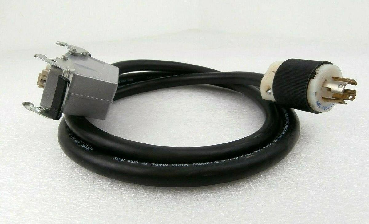 Used Edwards E21909516 iQDP Power Plug with 6 Foot Cable 1.8M iQDP40 iQDP80 Working