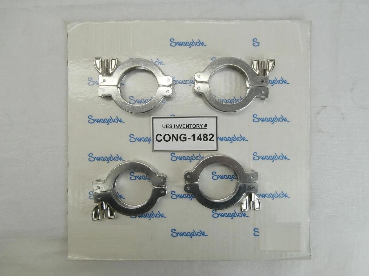 Used Swagelok JNWCP40 Vacuum Wingnut Clamp NW40 KF40 Reseller Lot of 4 New Surplus