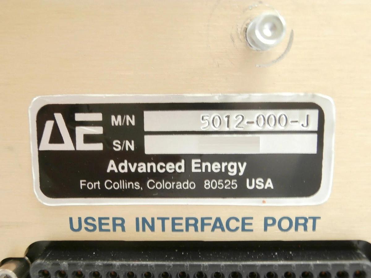 Used RFX 1250 AE Advanced Energy 5012-000-J RF Generator 3155012-000 Tested Working