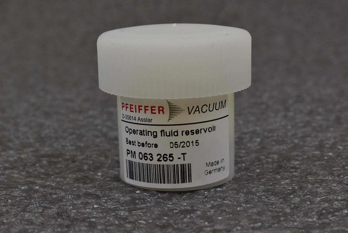 Used Pfeiffer Vacuum PM063265 Oil Fluid Reservoir