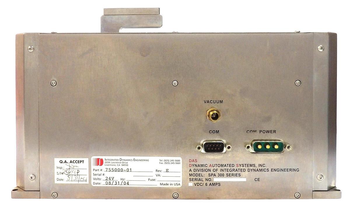 Used IDE Integrated Dynamics 755000-01 Wafer Prealigner Aligner SPA 300 DAS Working