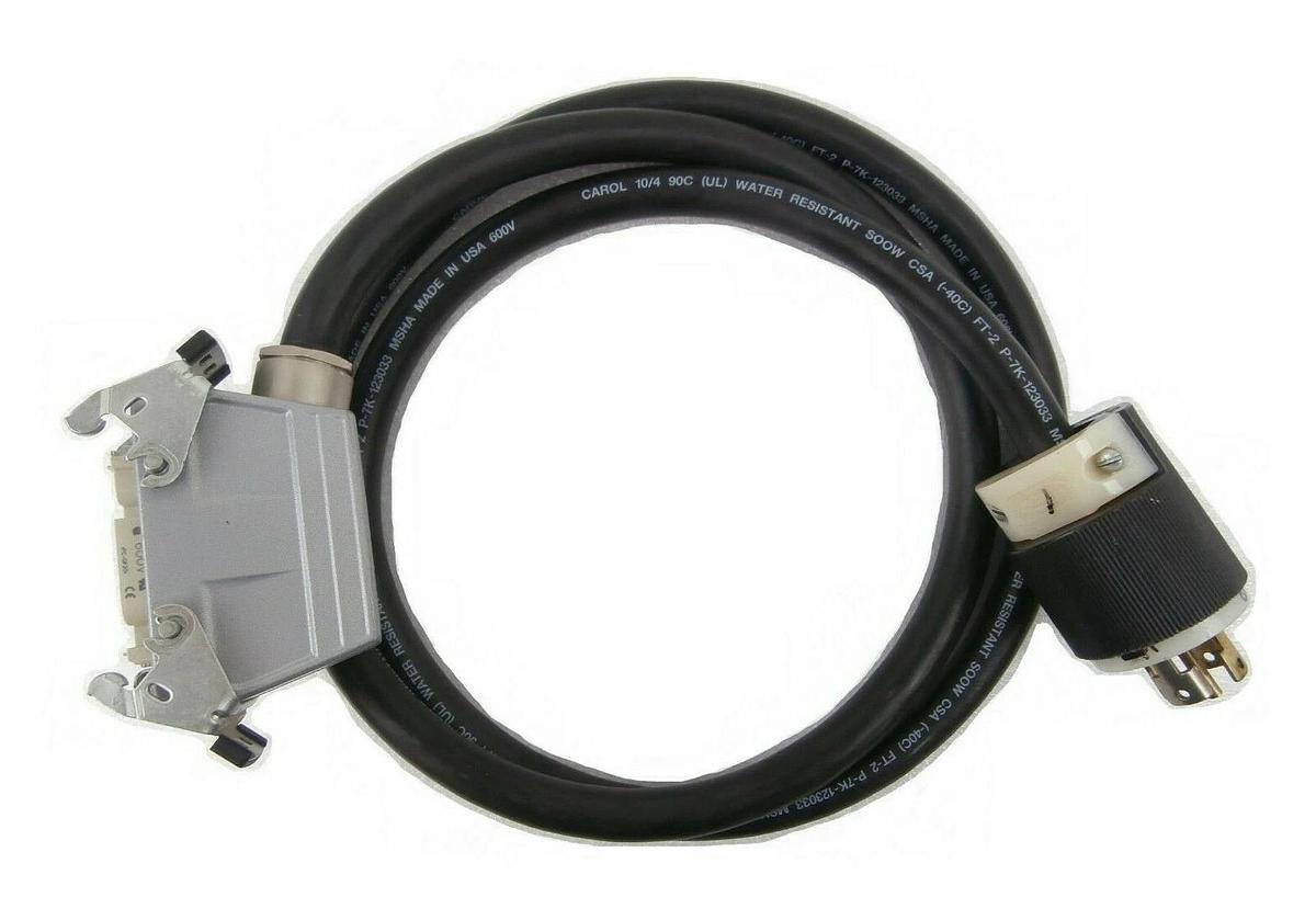 Used Edwards E21909516 iQDP Power Plug with 6 Foot Cable 1.8M iQDP40 iQDP80 Working
