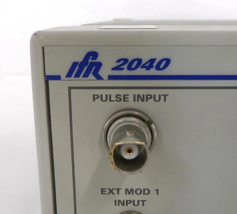 Used IFR 2040 10khz-1.35Ghz Low Noise Signal Generator 9.15 Opt. 2 Dented As-Is Spare