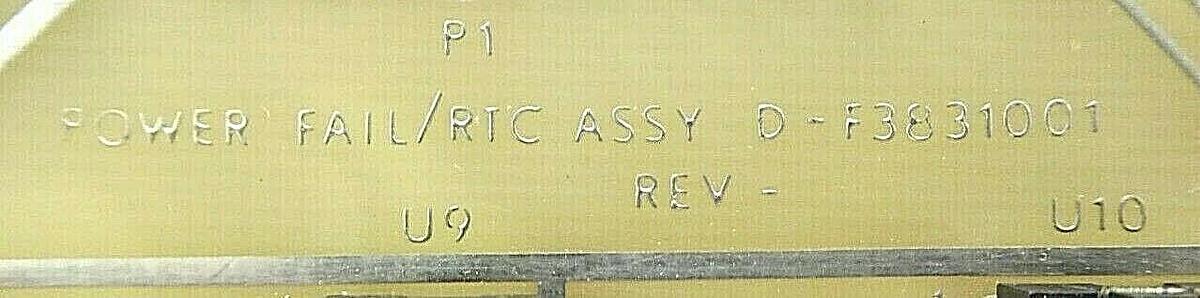 Used Varian Semiconductor VSEA D-F3831001 Power Fail/RTC PCB Card Rev. A Working