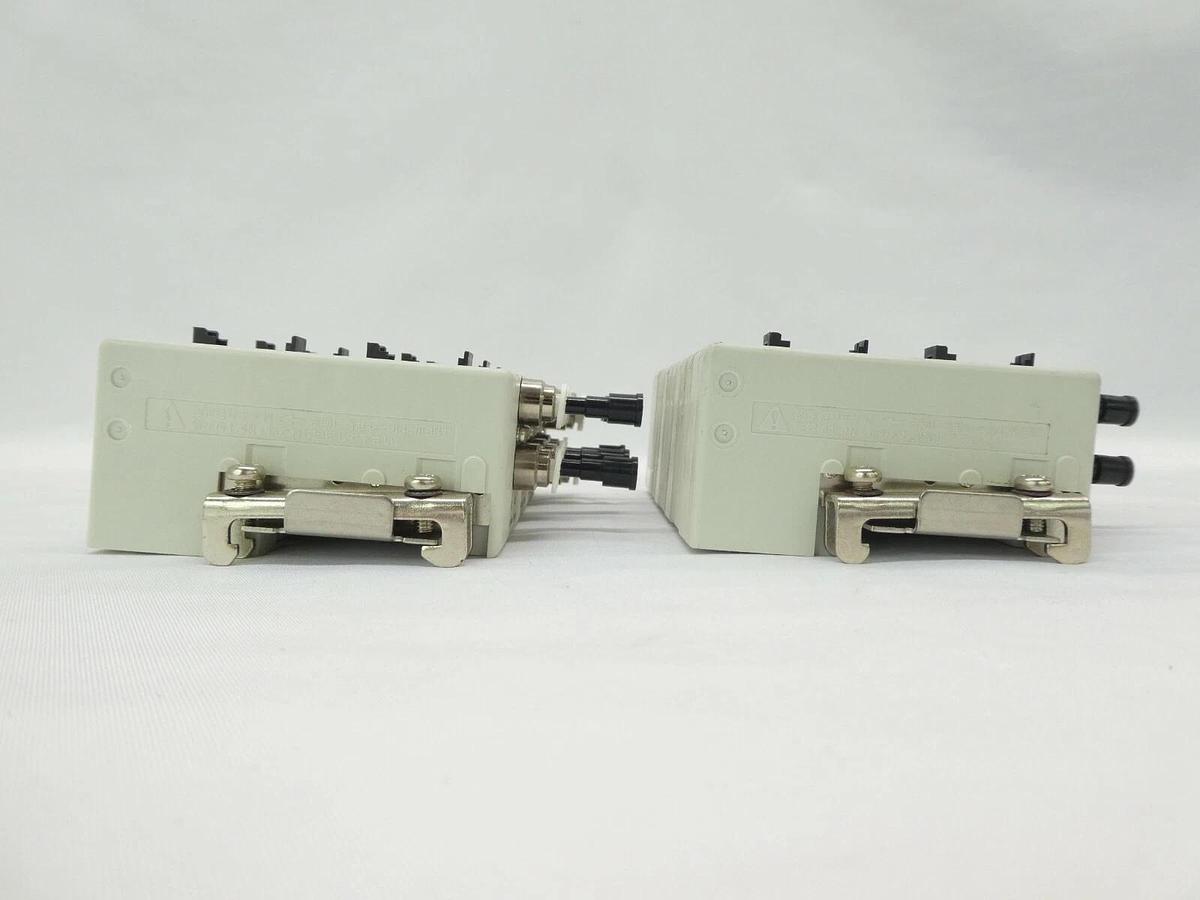 Used CKD N4E0 Series 6-Port Pneumatic Manifold NE40-ER Lot of 2 TEL Lithius Working