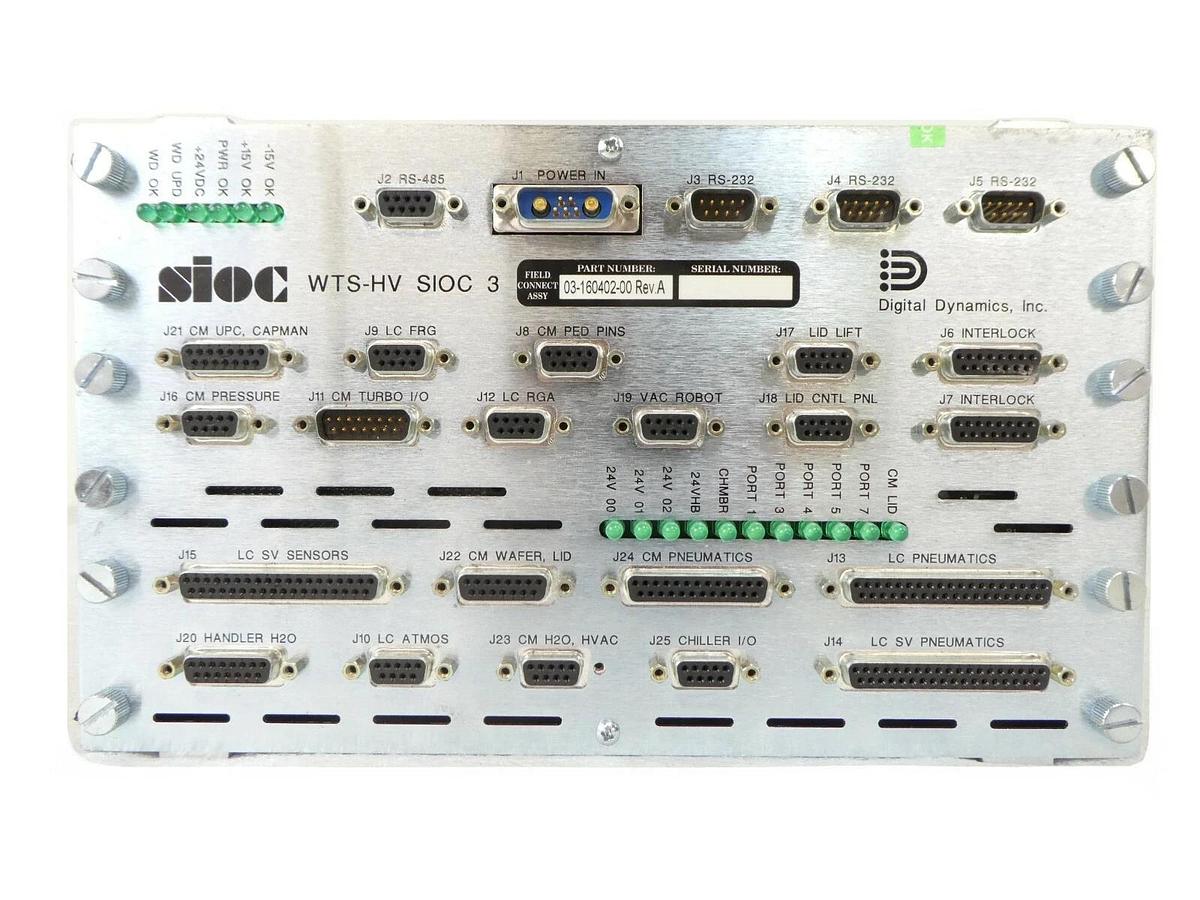 Used Digital Dynamics 2-122156-00 WTS-HV SIOC 3 Control Novellus 02-161289-00 Working