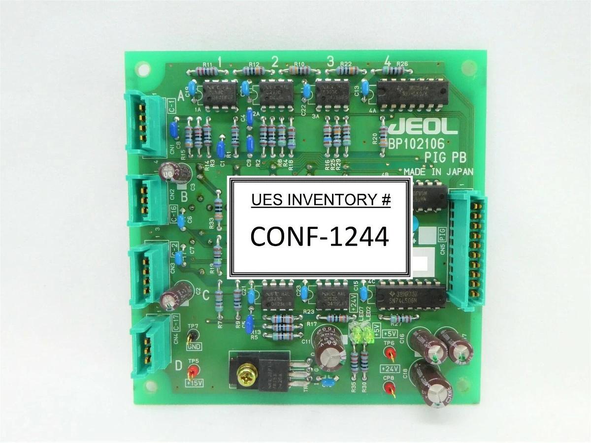 Used JEOL BP102106 PIG PB Board PCB 2TP-3A304 JWS-2000 Wafer Defect SEM Working Spare