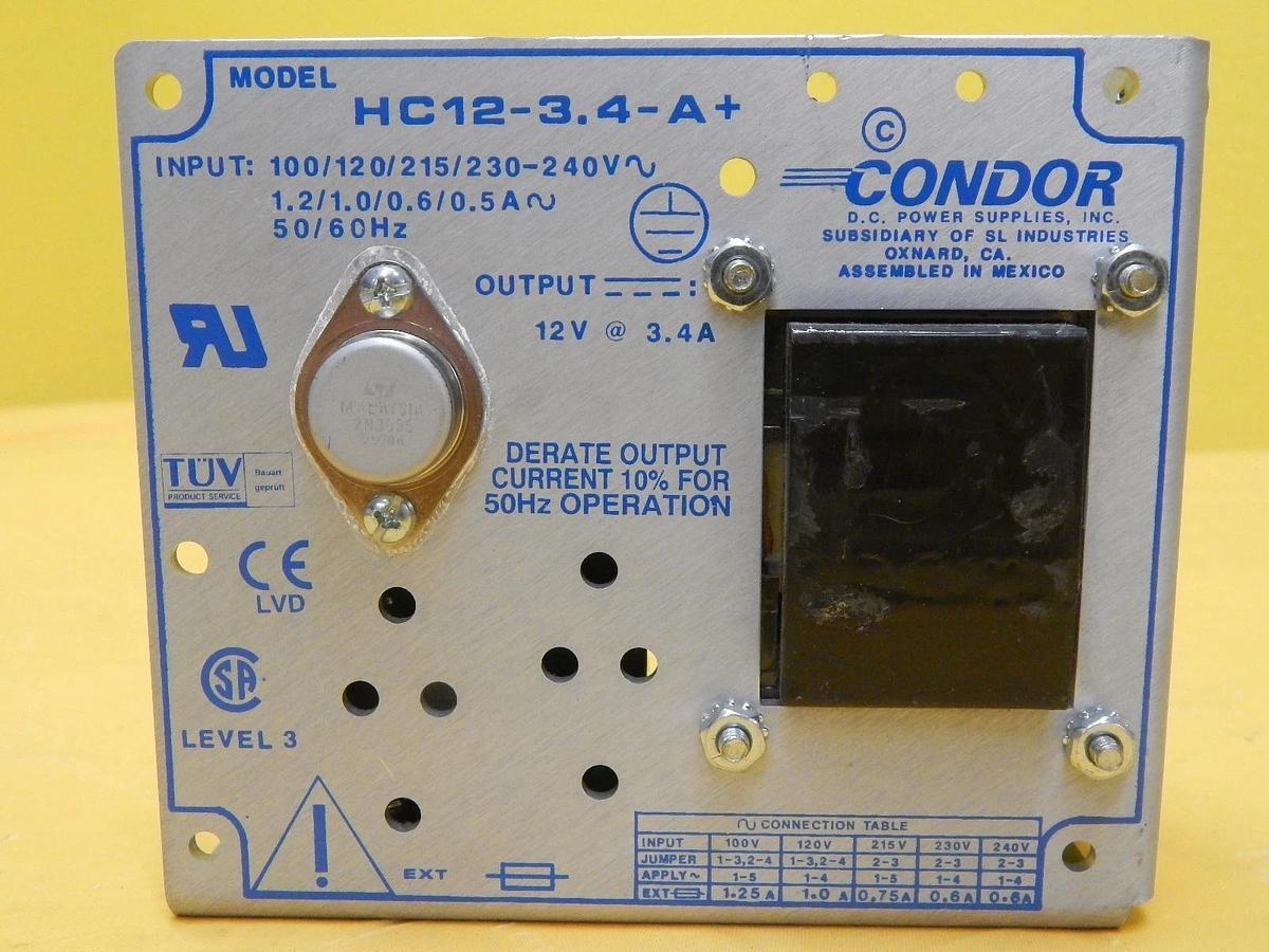 Used Condor HB5-3/OVP-A+ Power Supply HC12-3.4-A+ HN24-3.6A+ Reseller Lot of 5 Used