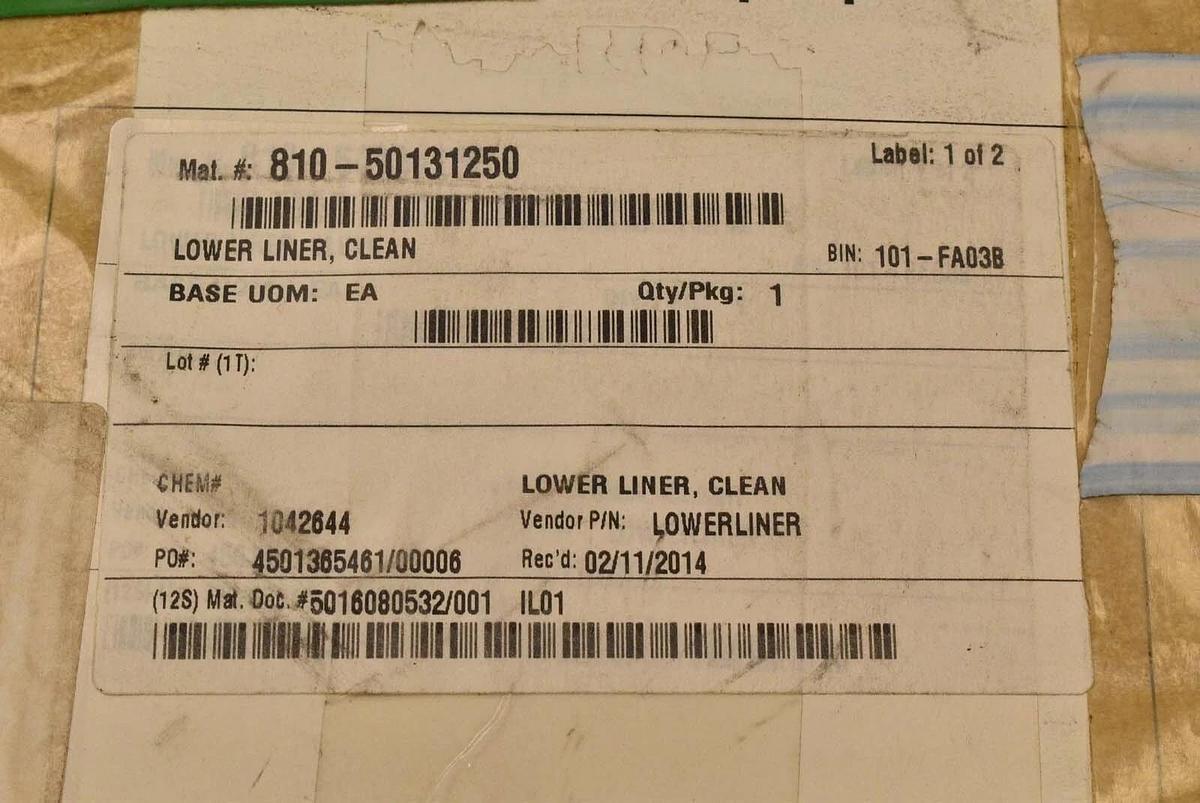 Used Tokyo Electron 810-50131250 Lower Liner, Clean