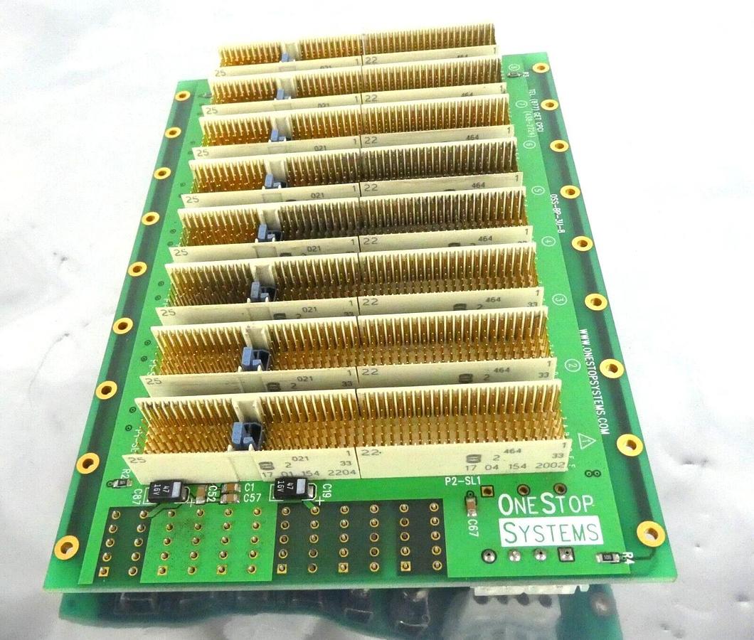 Used OSS One Stop Systems OSS-BP-3U-8 Backplane PCB Board Working Surplus
