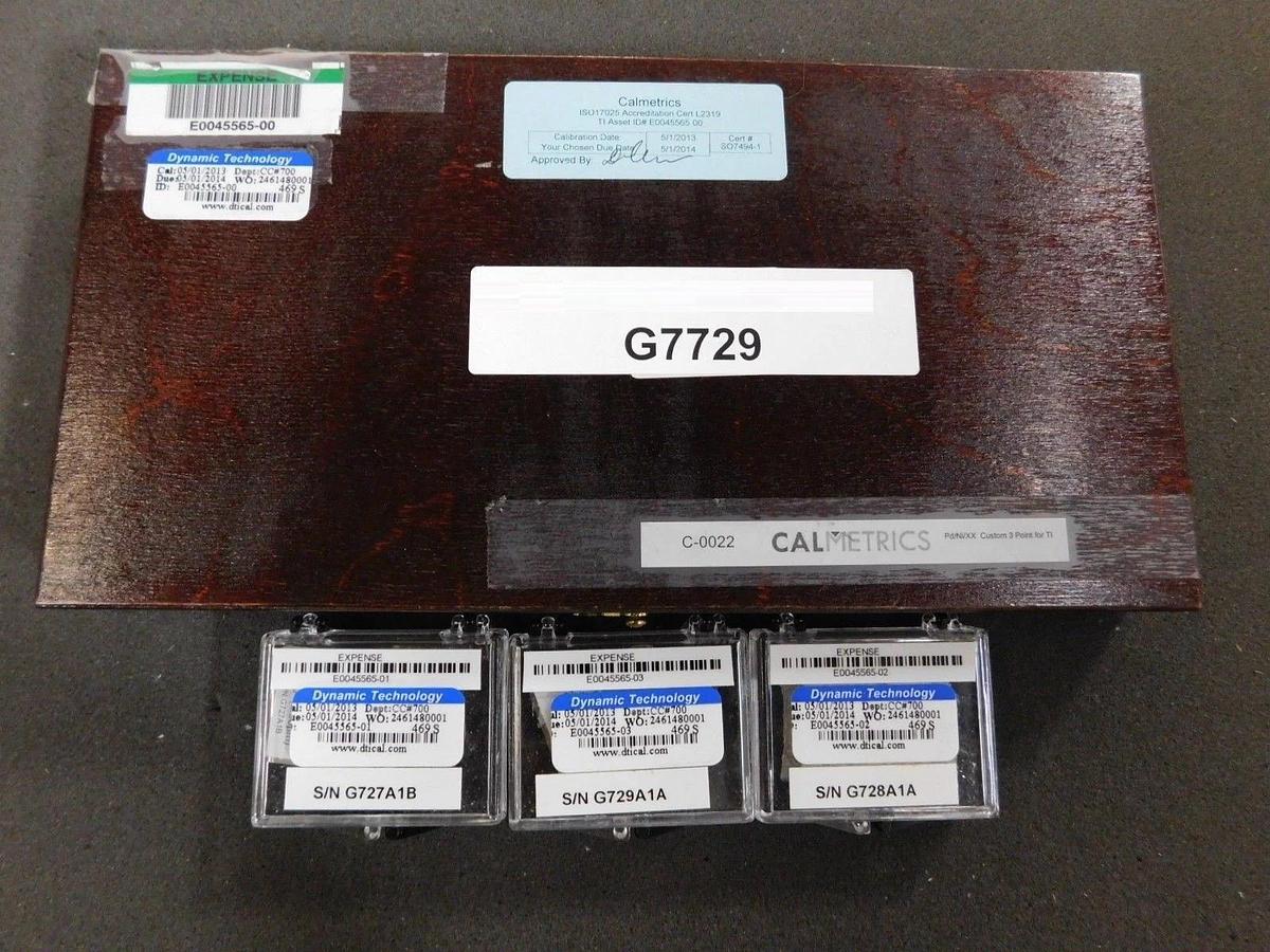 Used CALMETRICS SO7494-1 ISO17025 Accreditation Cert L2319 Set Working Surplus