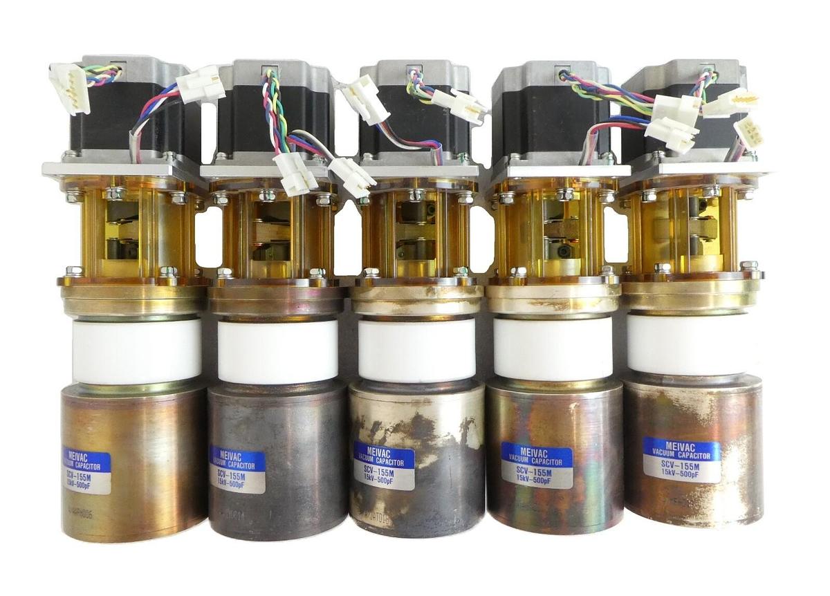 Used Meivac SCV-155M Vacuum Variable Capacitor Reseller Lot of 5 Working Surplus