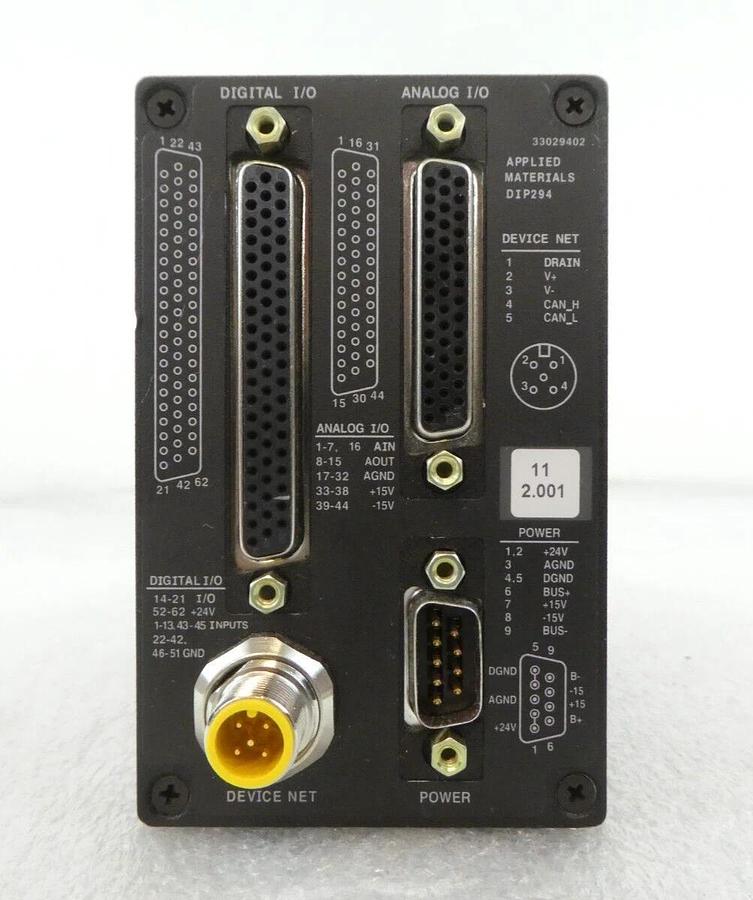 Used AMAT Applied Materials 0190-36511 DeviceNet I/O Block DIP294 MKS Working Surplus