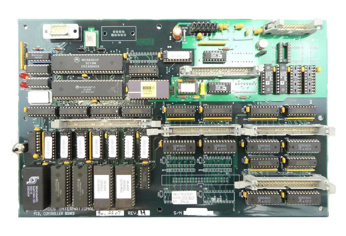 Used GaSonics International 90-2607 PCB Controller Board Rev. H Aura A-2000LL Working