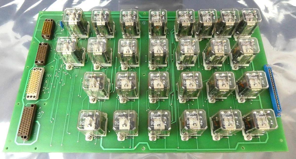 Used Varian Semiconductor E-H5617001 Relay Connection PCB Board Assembly AS-Is