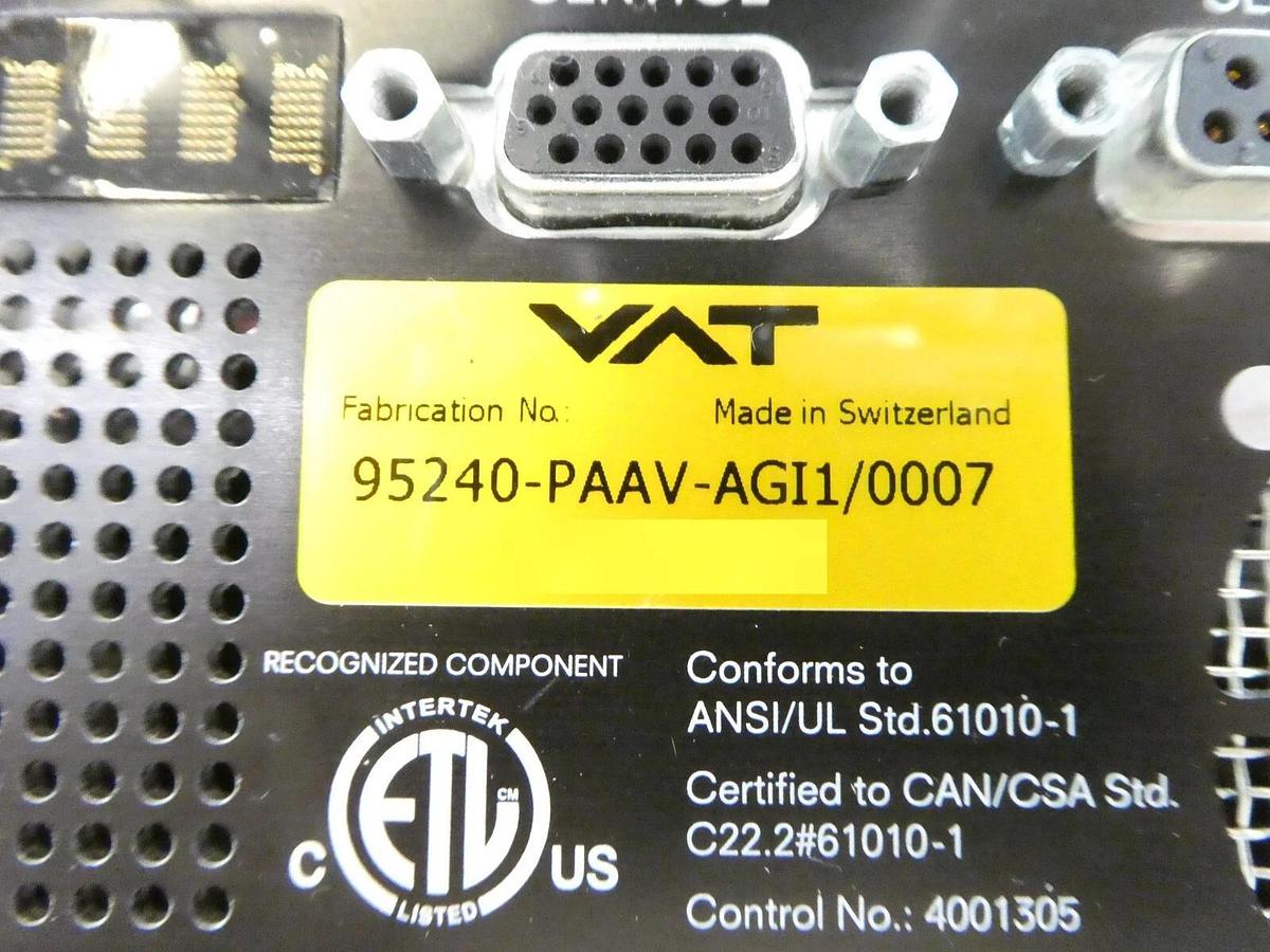 Used VAT 95240-PAAV-AGI1 Butterfly Valve Integrated Pressure Controller 505131 Spare