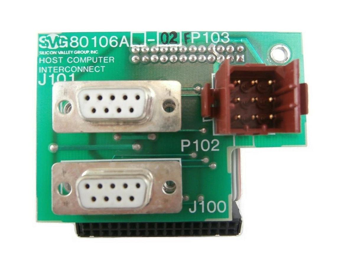 Used SVG Silicon Valley Group 99-80106-02 Host Computer Interface PCB Rite Track 88