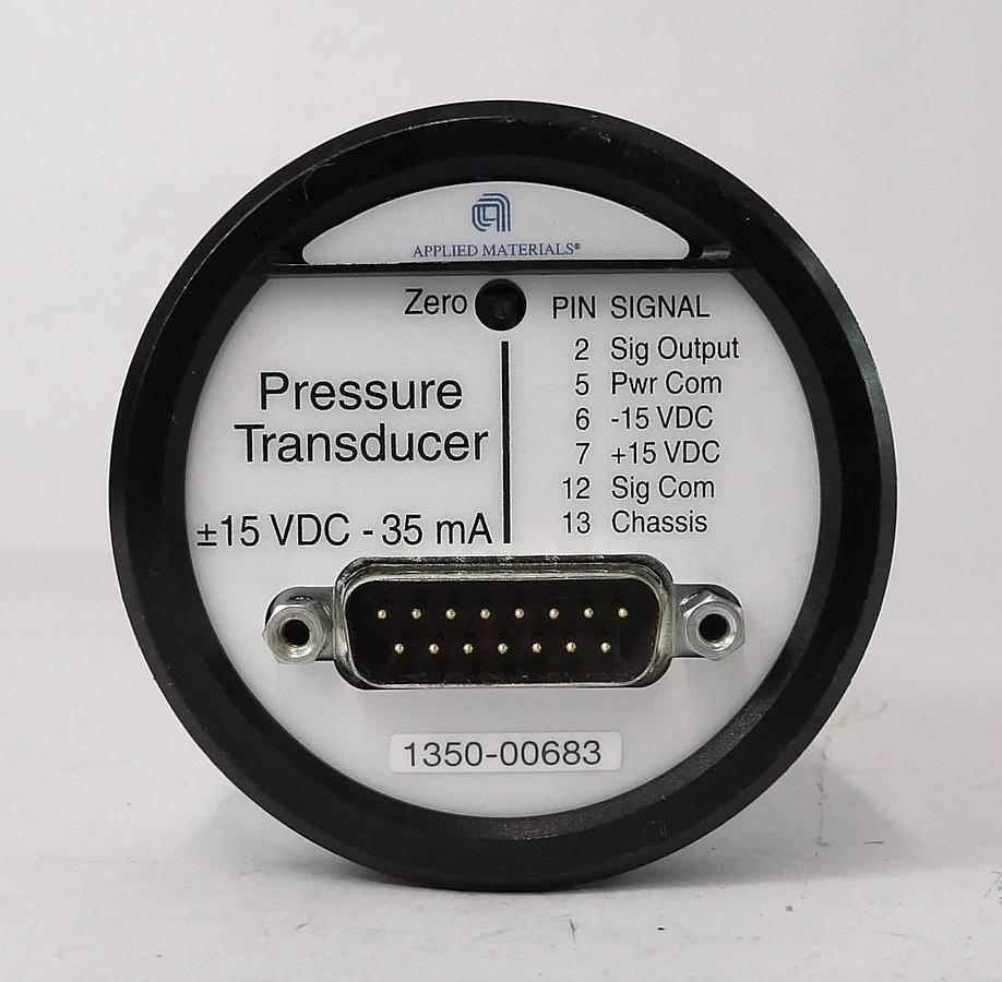 Used AMAT Applied Materials 1350-00683 Capacitance Manometer Baratron Working Surplus