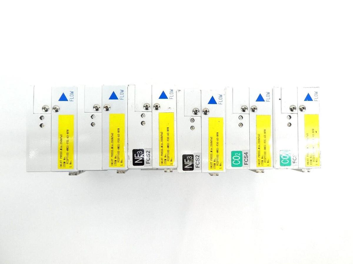 Used Fujikin P7000 Mass Flow Controller MFC Reseller Lot of 6 Working Surplus