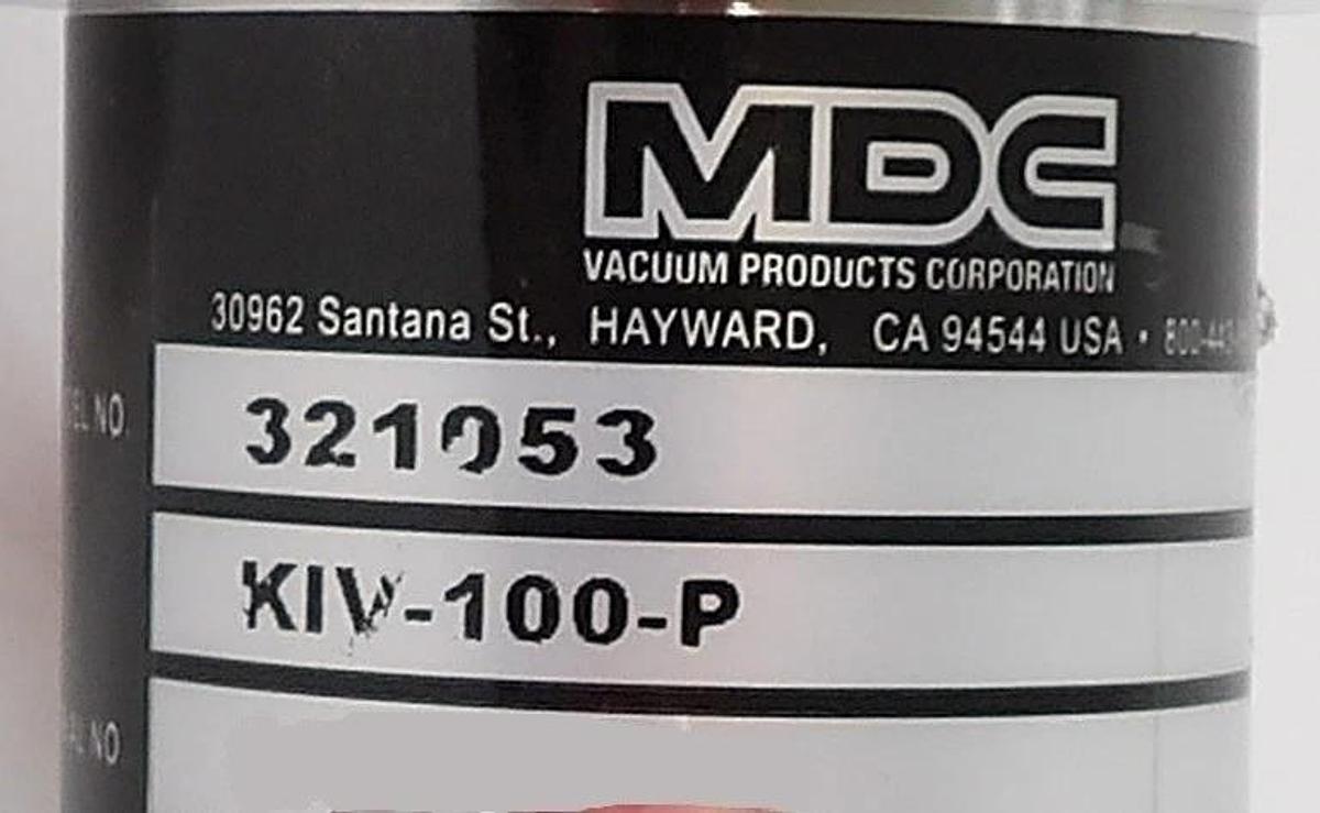 Used MDC Vacuum Products 321053 Angle Valve KIV-100-P Reseller Lot of 3 Working