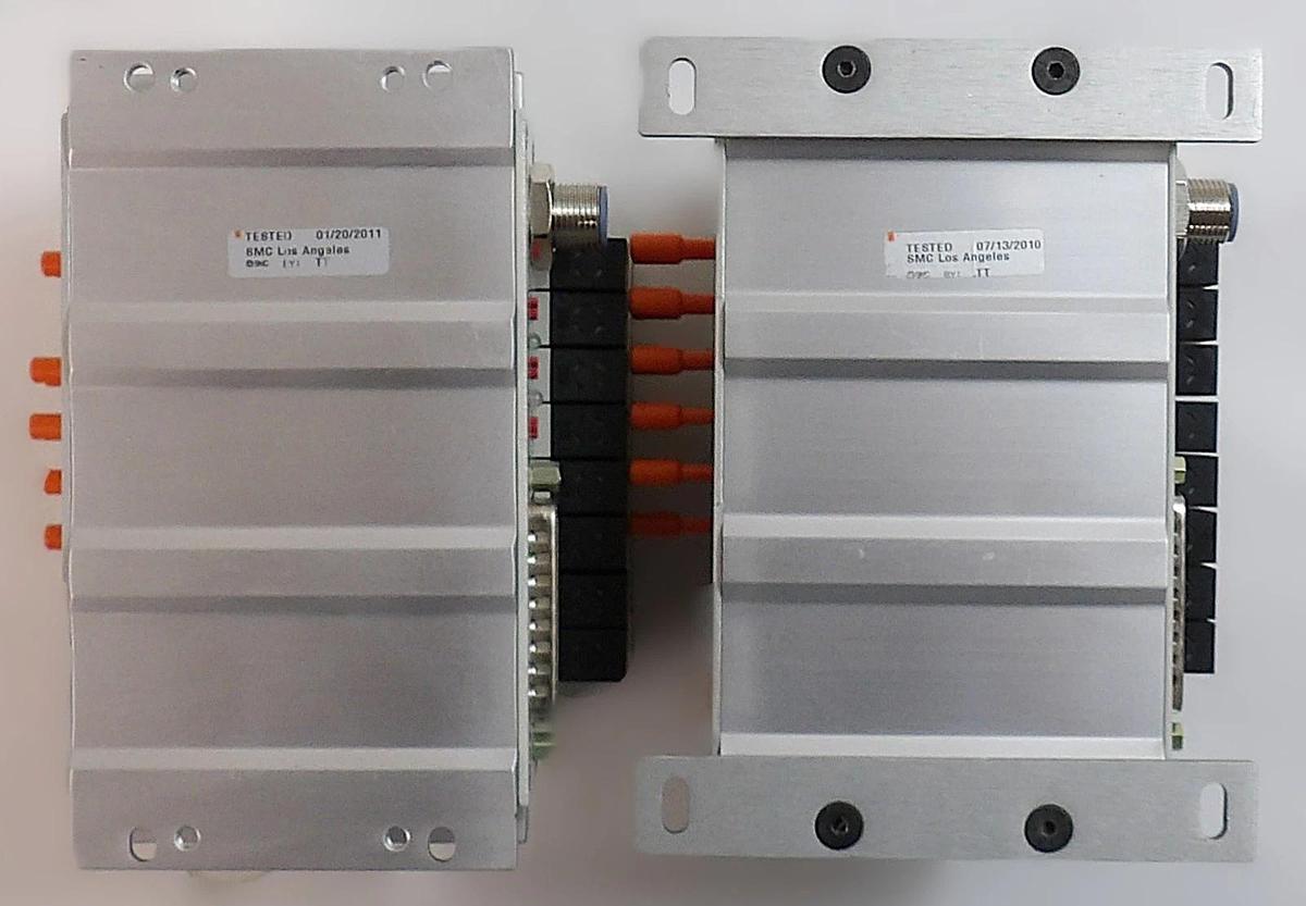 Used SMC EX160-SDN1A 8-Port Pneumatic Manifold AMAT 0190-13033 Lot of 2 Working