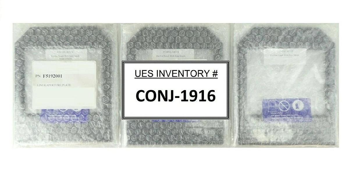 Varian Ion Implant Systems F5192001 Liner Aperture Plate Reseller Lot of 3 New