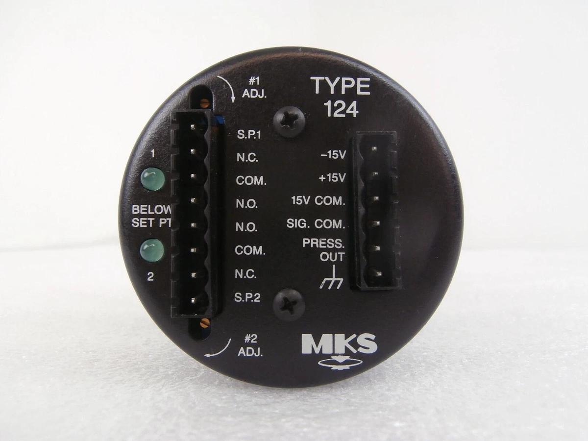 Used MKS Instruments 124A-11465----S Baratron Pressure Transducer Type 124 Tested