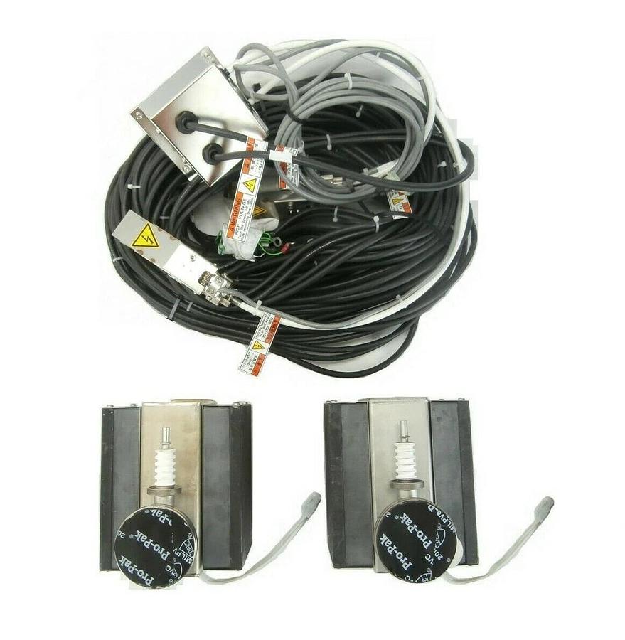 Used JEOL Dual Ion Vacuum Pump Magnet Assembly HV Cable Set JWS-2000 SEM Working