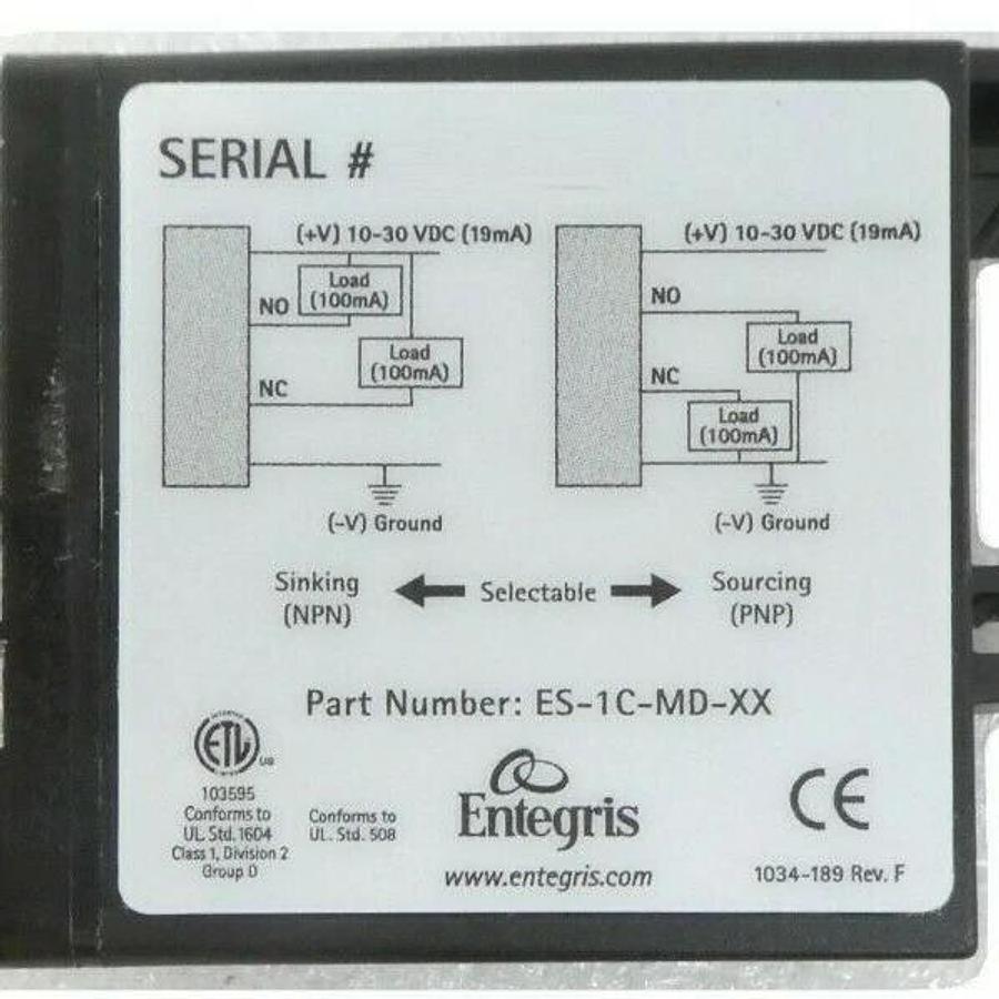 Entegris ES-1C-MD-XX Single Channel Electronic Control Module ES-1C-MD-00 New